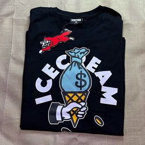 Black T-Shirt | Ice Cream | Men’s XL